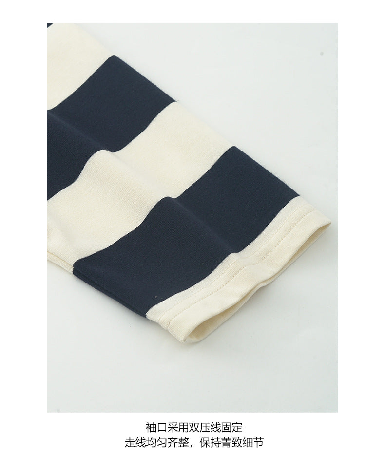 【H530743】實拍男友感復古polo領寬鬆衛衣-sale