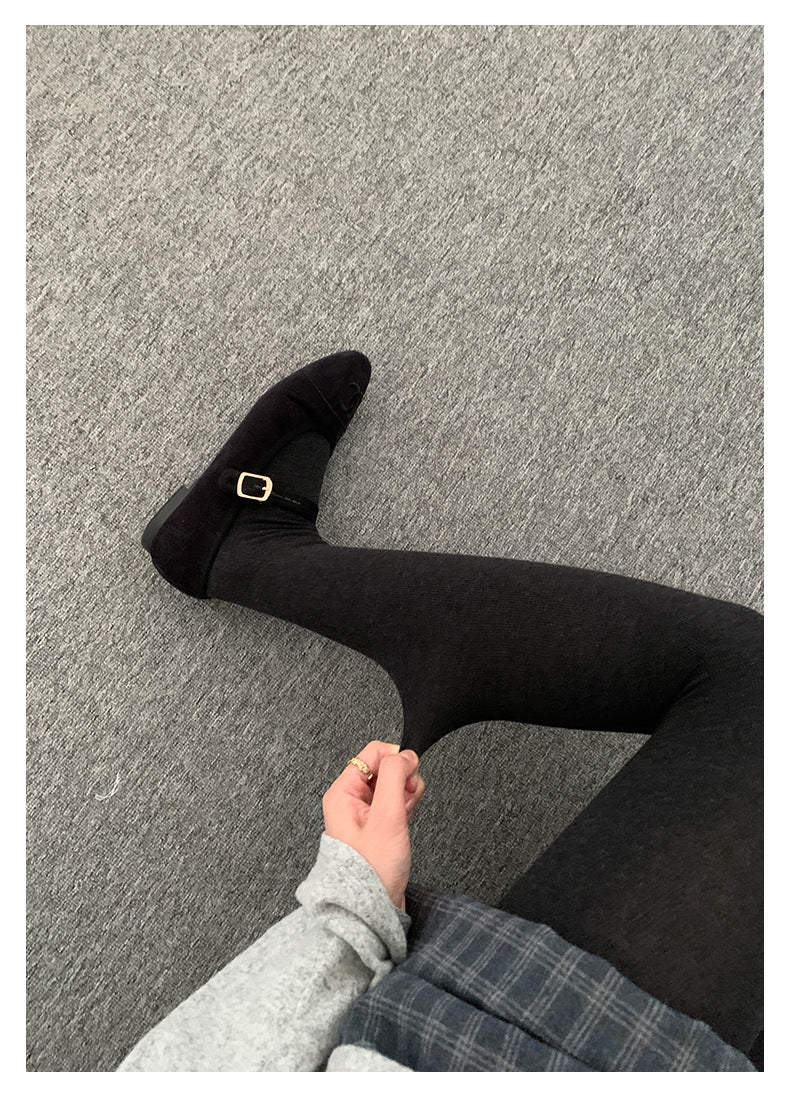 【H5504】實拍高腰收腹彈性超顯瘦連腳內搭褲一般款/加厚款251118