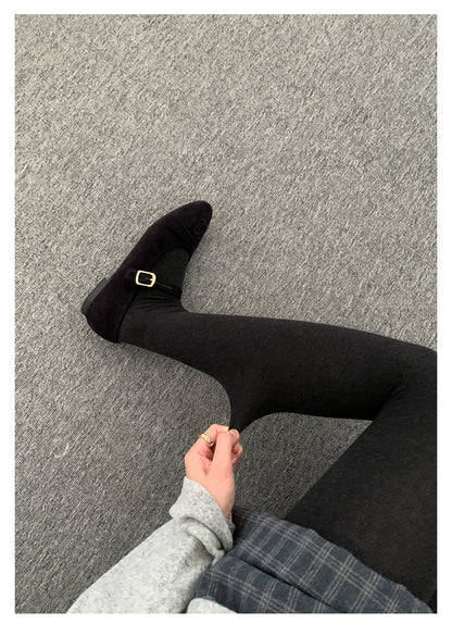 【H5504】實拍高腰收腹彈性超顯瘦連腳內搭褲一般款/加厚款251118