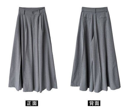 【cimz2001】 極簡俐落・顯瘦垂墜感西裝落地休閒寬褲260903