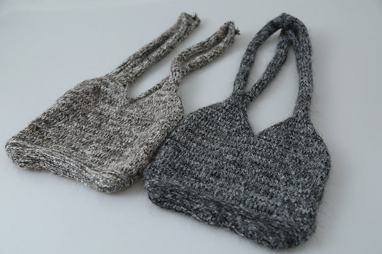 【LD3296】實拍輕奢復古寬翻領厚實針織外套＋針織包251103