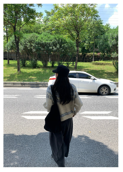 【H5450】實拍太温柔太美了～提花針織外套250923