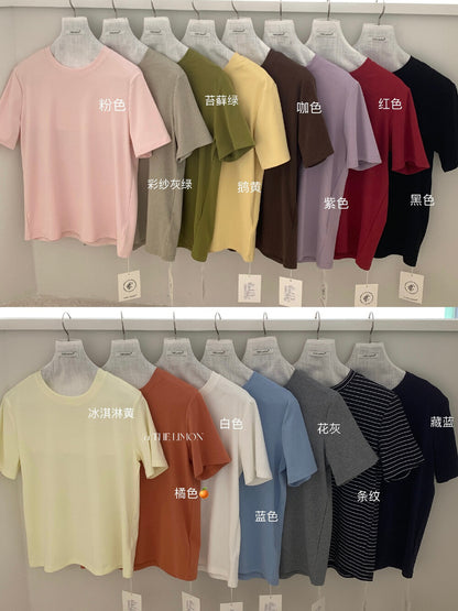 【L10107】實拍檸檬家韓標熱銷經典短袖棉T 20260408