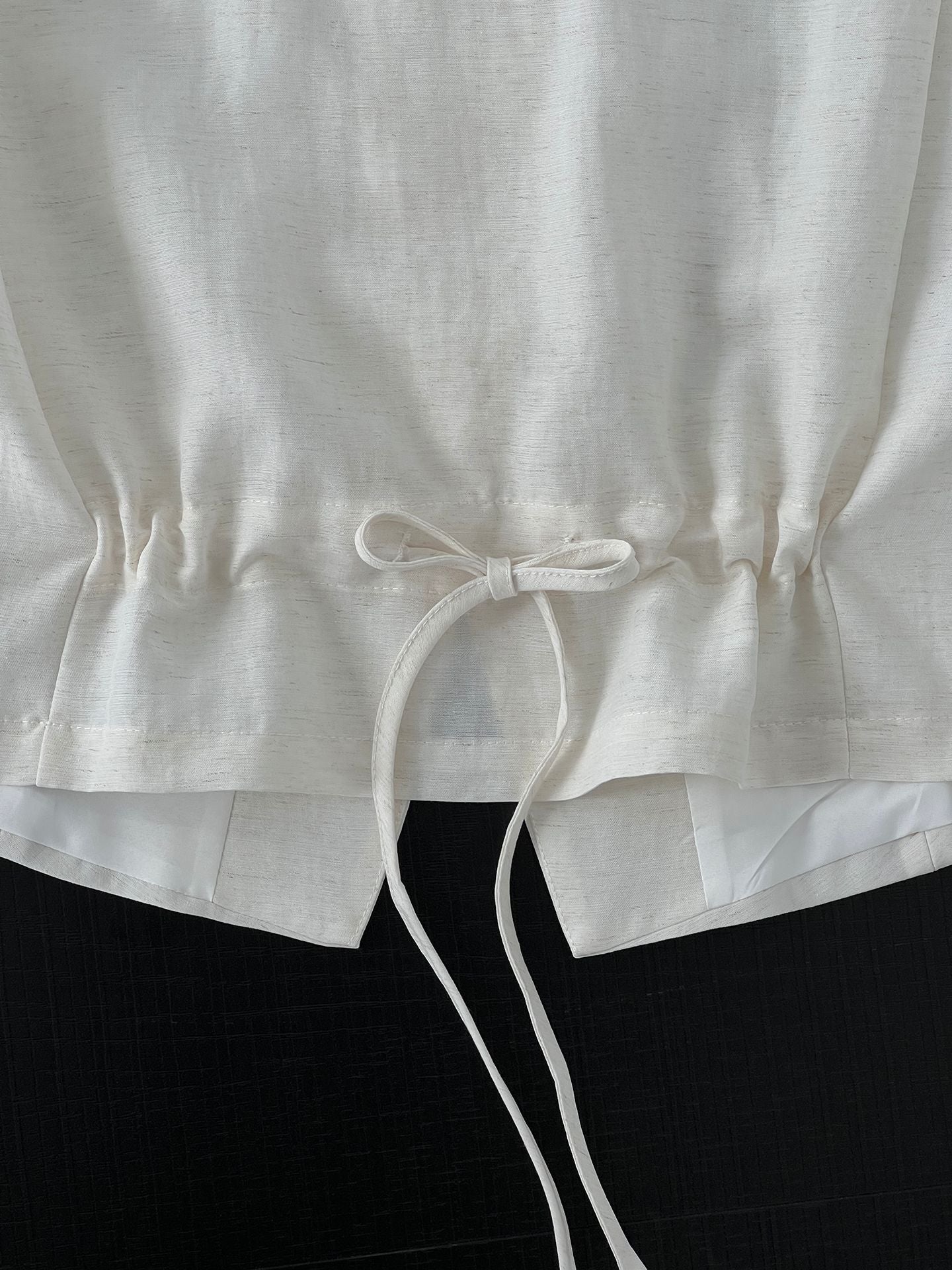 【cimzY8831】輕熟高級度假風🍷時髦絲巾造型亞麻背心+休閒寬褲兩件套260527