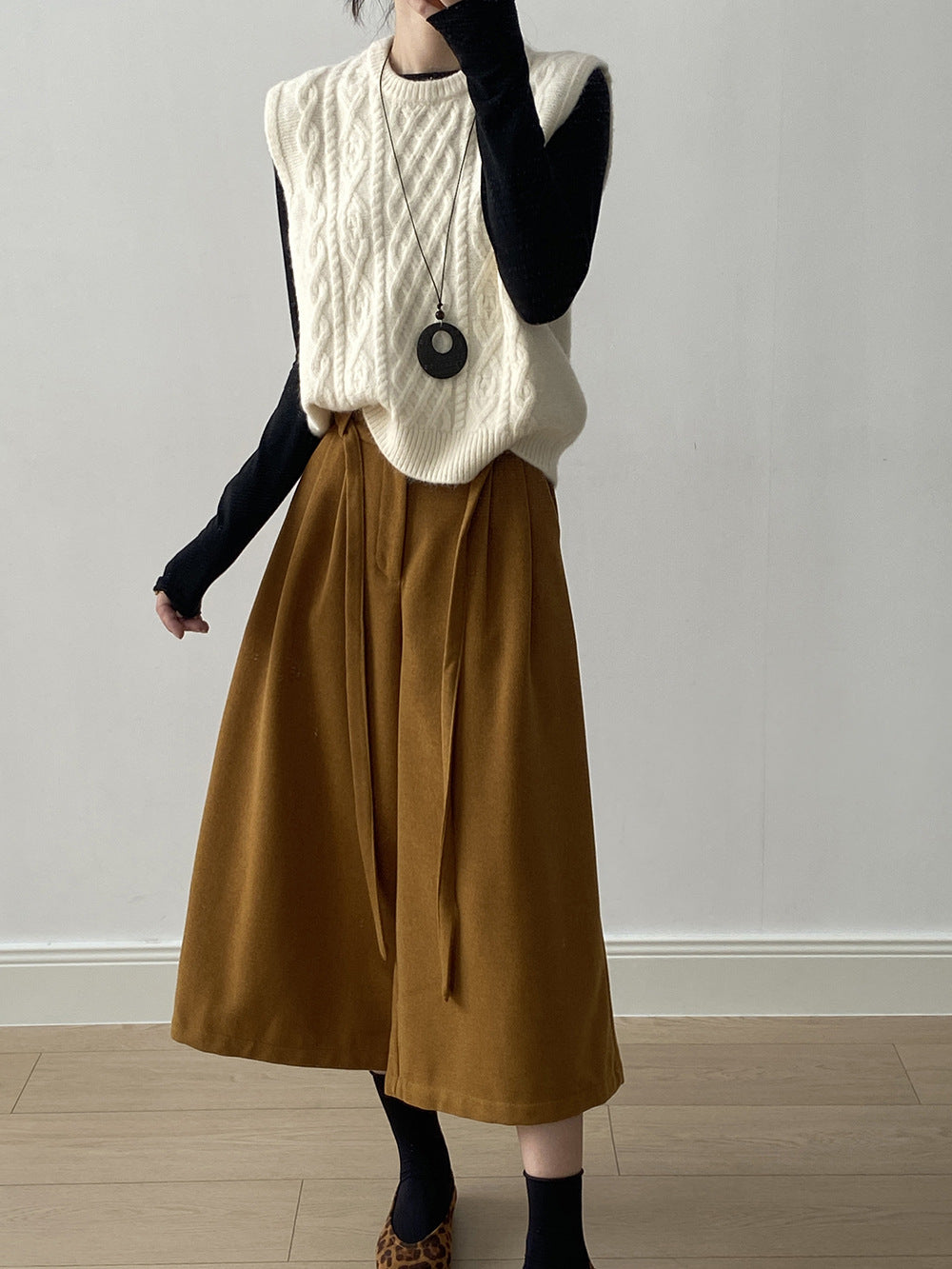 【YP2617】 實拍圓領麻花軟糯針織背心251023