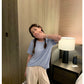 【H6006】實拍韓國六色簡約涼涼休閒T恤230526