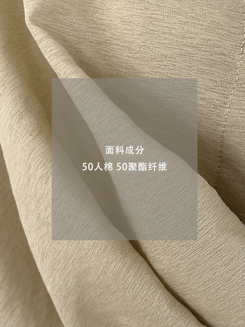 【cimz6508】韓系慵懶鬆弛感☕設計感紐扣堆疊寬鬆百搭長袖襯衫罩衫260319