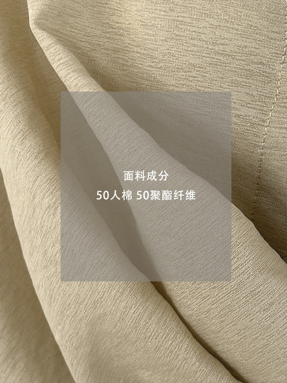 【cimz6508】韓系慵懶鬆弛感☕設計感紐扣堆疊寬鬆百搭長袖襯衫罩衫260319