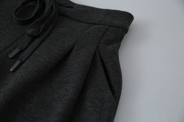 【LD11033】實拍冬季復古極簡寬鬆慵懶垂感彎刀褲251124