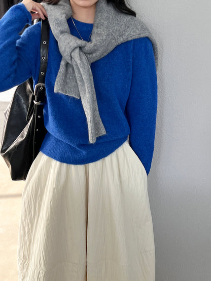 【cim5921】實拍冬季簡約保暖舒適針織毛衣（含羊毛5％）251114