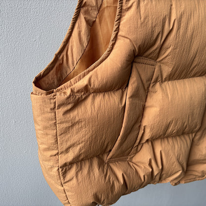 【Y82635】實拍秋冬簡約圓領棉背心251106