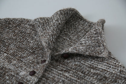 【LD3296】實拍輕奢復古寬翻領厚實針織外套＋針織包251103