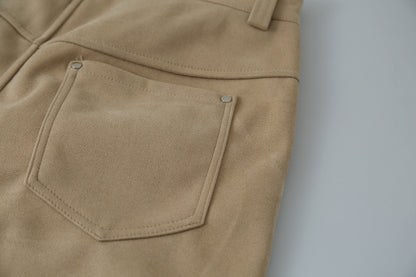 【LD3302】實拍S~XL秋冬顯瘦直筒毛呢休閒褲251103