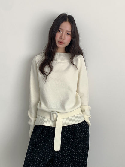 【LD11062】實拍慵懶高級感北極融針織毛衣（可拉一字肩）251209