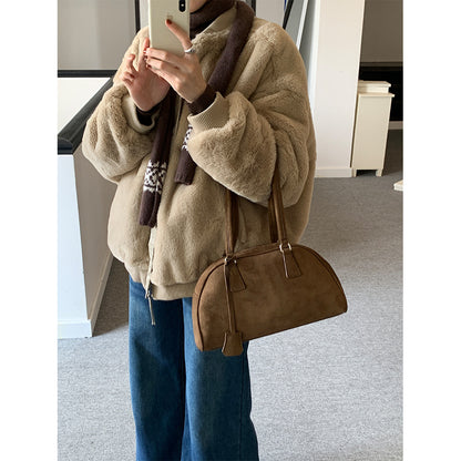 【H5526】實拍兩面穿|絨毛加厚棉服風衣外套251125