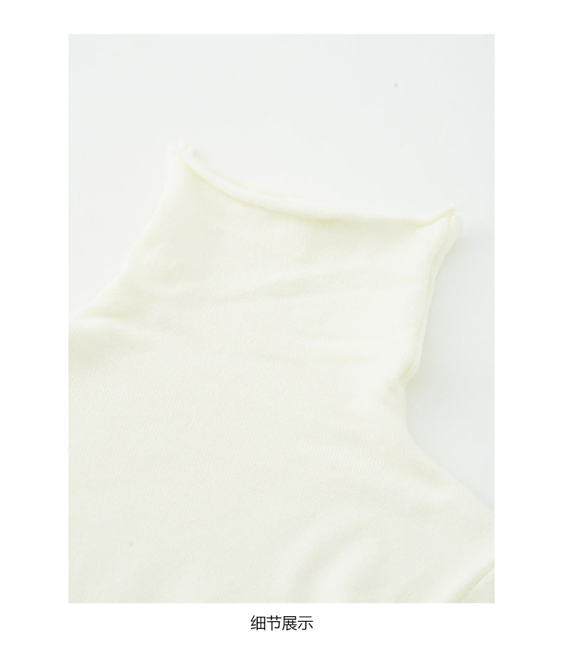 【H5481】實拍基礎6色堆堆領毛針織T恤251109