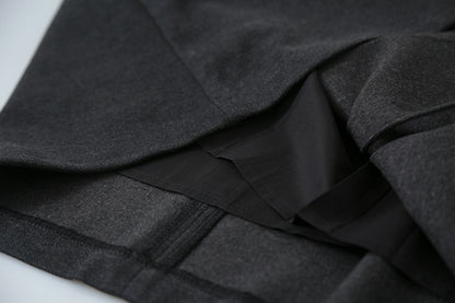 【LD3300】實拍S~XL韓版高腰顯瘦毛呢A字裙＋腰帶251103