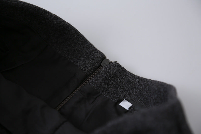 【LD11068】實拍S~XL加厚羊毛呢高腰a字短裙(羊毛10%)251209