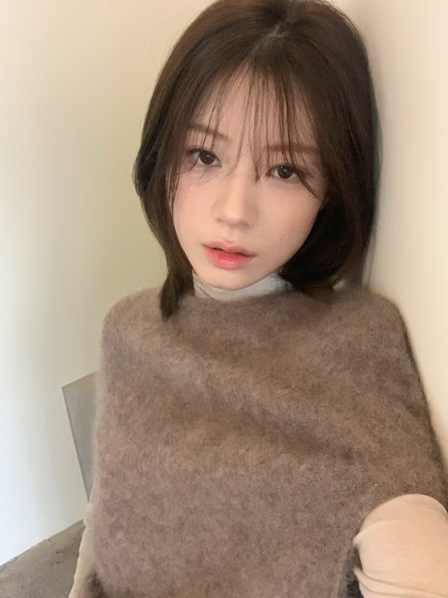 【LS5033】IMISS2026高質感親膚・羊絨保暖疊穿短袖毛衣260921