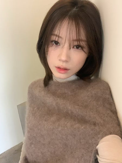 【LS5033】IMISS2026高質感親膚・羊絨保暖疊穿短袖毛衣260921