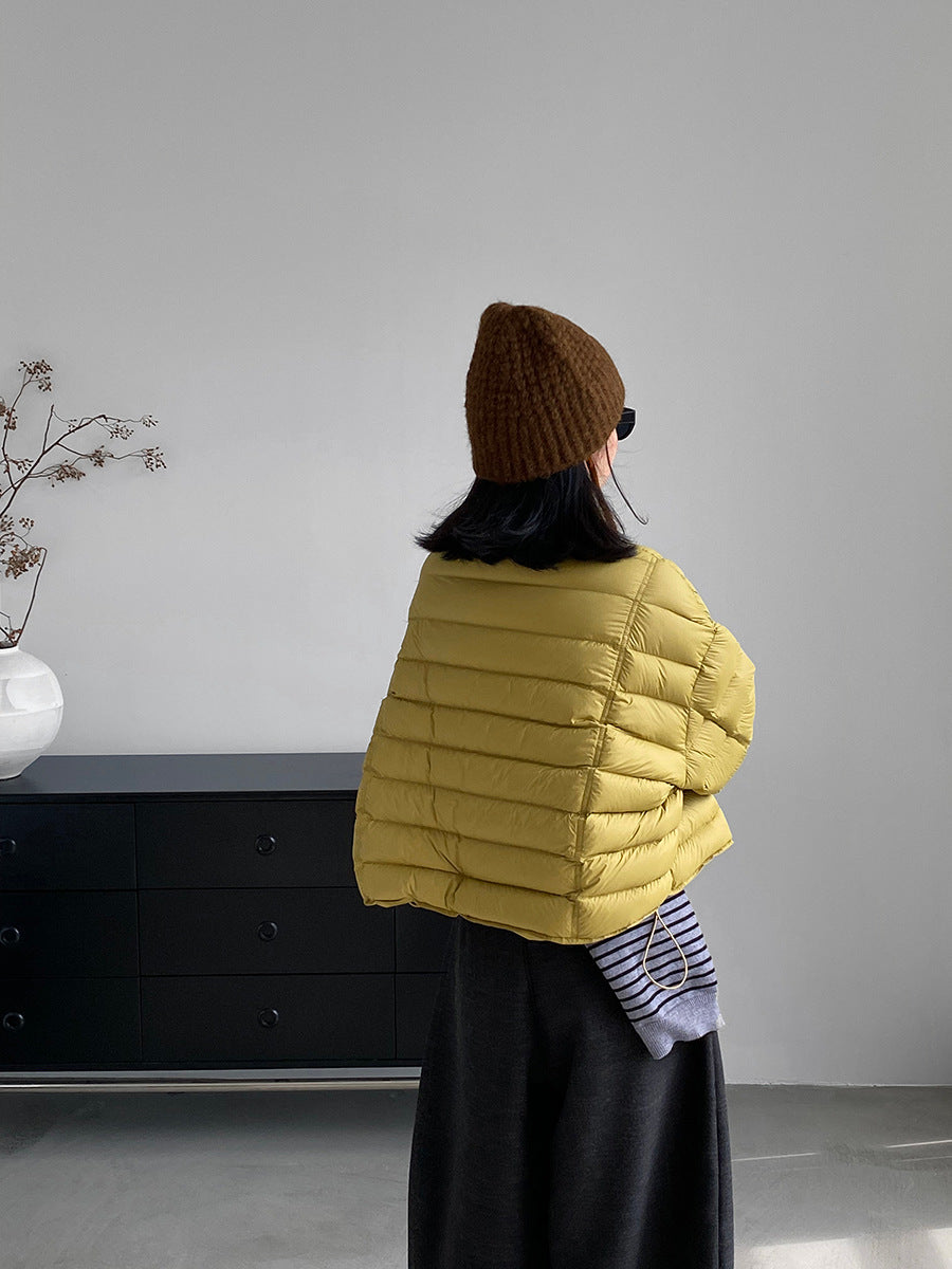 【cimz6383】實拍高領寶款排骨白鴨絨外套（白鴨絨90）251120