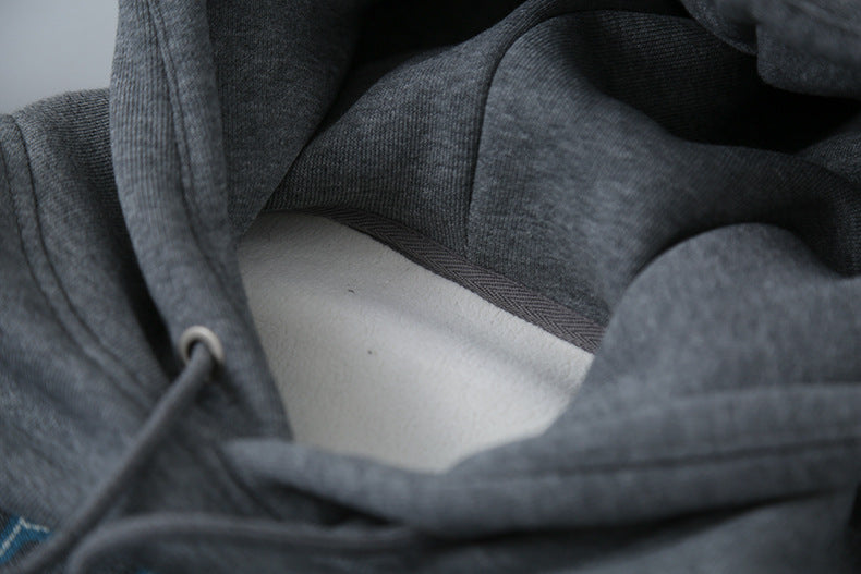 【LD11040】實拍字母印花加厚加絨連帽衞衣251202