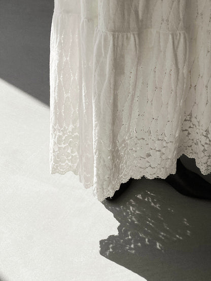 【cim6378】實拍冬日加厚蕾絲長裙251030