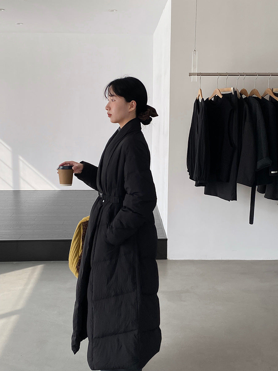 【cimz6386】實拍歐美大氣抗寒鎖温收腰氣質羽絨外套（白鴨絨90%)251120