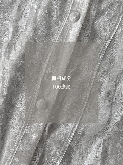 【cimzY0279】實拍早春法式高單蕾絲絲絨襯衫260122