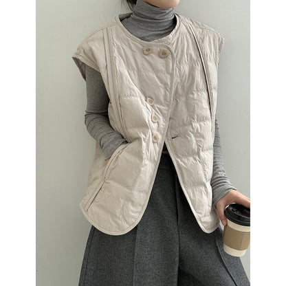【Y82633】實拍輕暖羽絨背心（含90％白鴨絨）251016