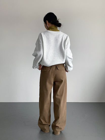 【LD11020】實拍S~XL加絨加厚復古水洗做舊彎刀闊腿牛仔褲251110