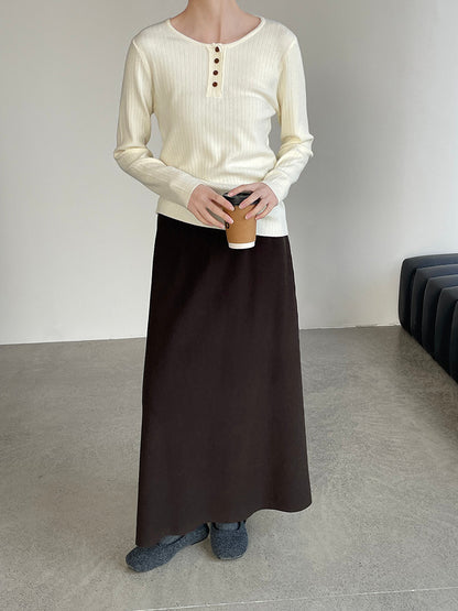 【cimYL369】實拍圓領坑條安迪绒氣質針織衫251201