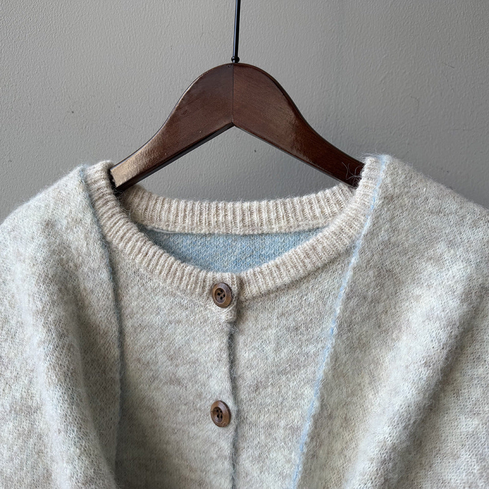 【YP6106】 實拍費爾島提花針織外套＋圍巾(含羊毛3%) 251023