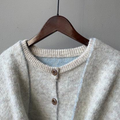 【YP6106】 實拍費爾島提花針織外套＋圍巾(含羊毛3%) 251023