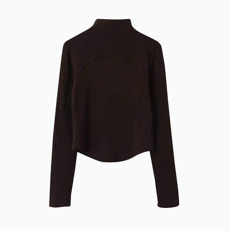 【LD11041】實拍羊绒簡約高領長袖T恤251202