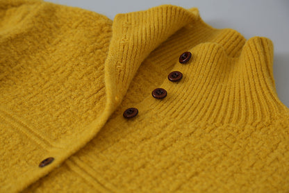 【LD11037】實拍高領開衫針織毛衣251202