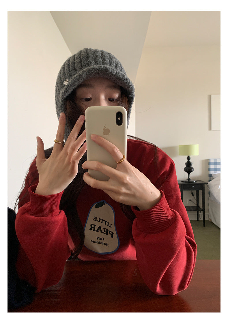 【H5515】實拍酪梨印花厚款加絨衛衣
251118