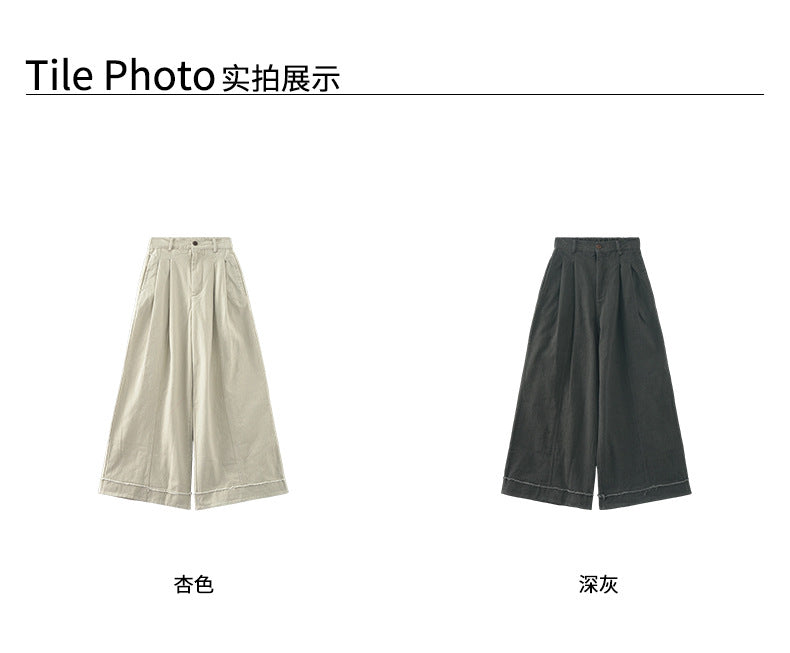 【H5553】實拍重工水洗加厚工裝彎刀寬褲251216