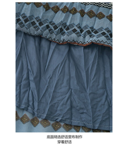 【H5190】實拍夏天海邊度假大A雪紡吊帶洋裝250415