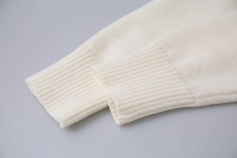 【LD11062】實拍慵懶高級感北極融針織毛衣（可拉一字肩）251209