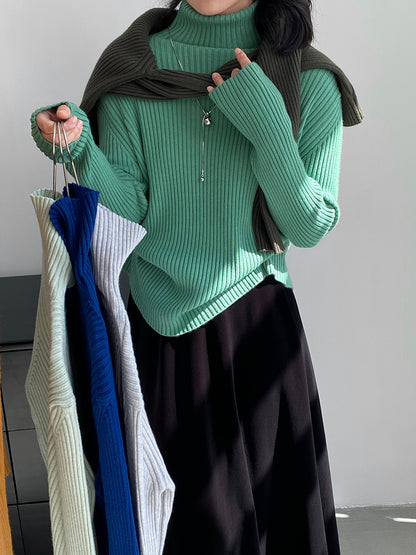 【cimz1388】實拍高領加厚高級感針織毛衣251128