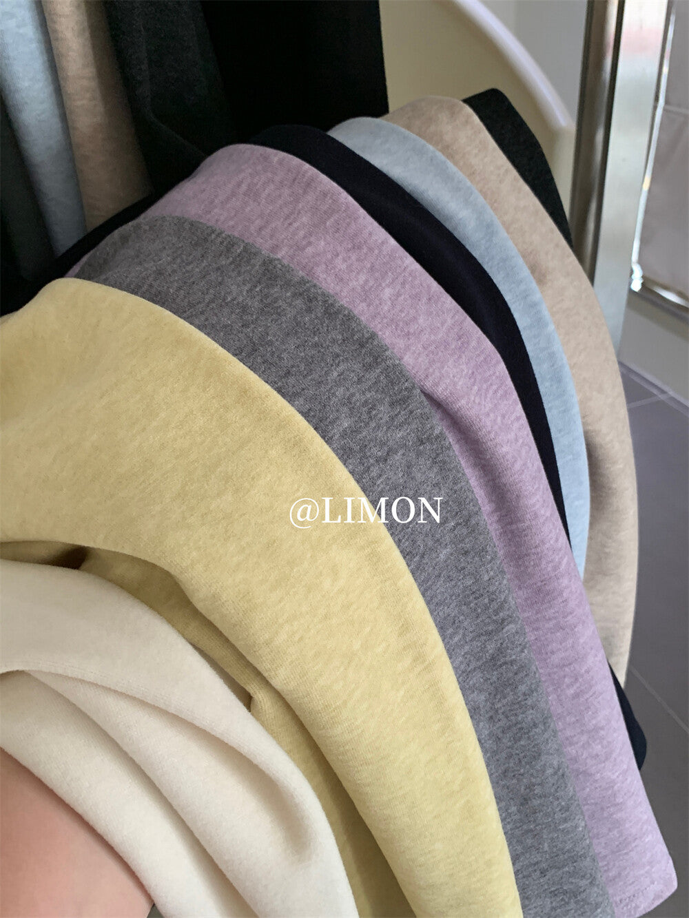 【L1185】實拍檸檬秋冬簡約羊絨抽繩直筒休閒褲251117