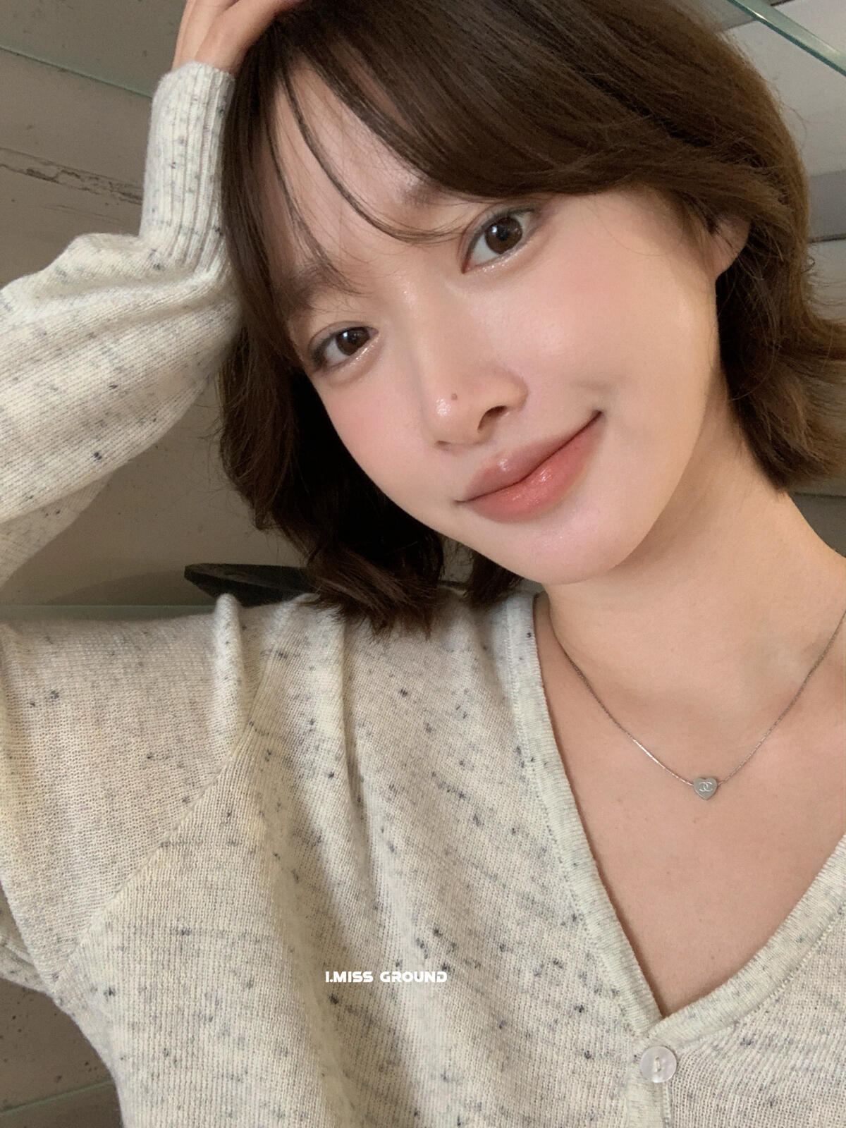 【LR01315】實拍imiss春季必備！修身顯瘦V領長袖針織罩衫260305