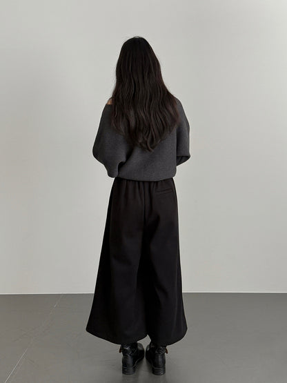 【LD11029】實拍韓系掛脖鏤空露肩針織毛衣251124