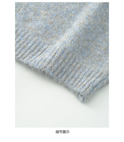 【H5505】實拍復古氣質花紗加厚針織毛衣251118