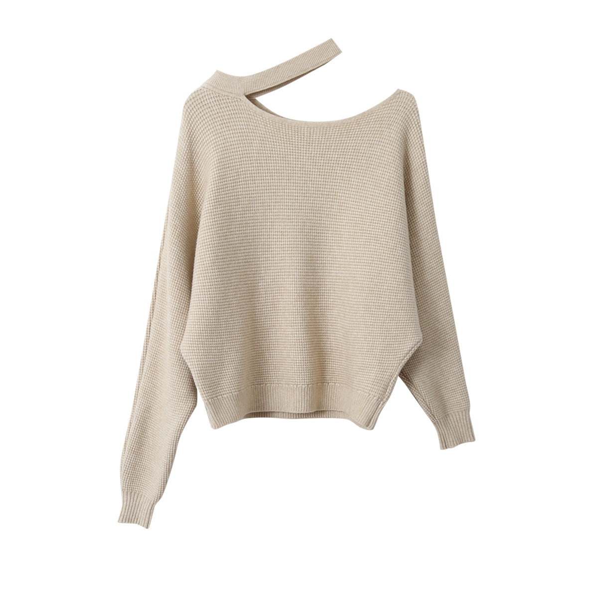 【LD11029】實拍韓系掛脖鏤空露肩針織毛衣251124