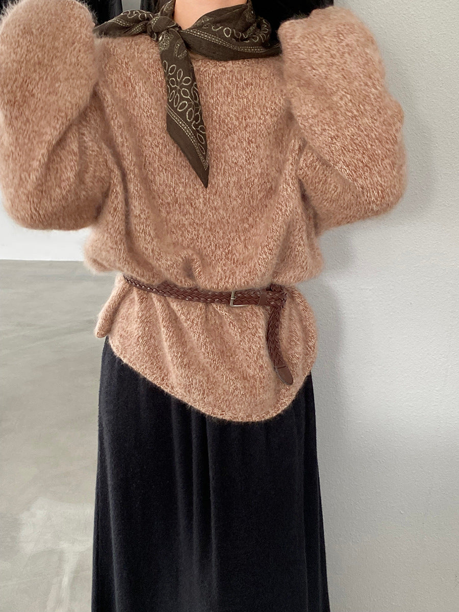 【cimz1373】實拍黑標奢柔雲朵 95羊毛5羊絨慵懶加厚針織毛衣251128