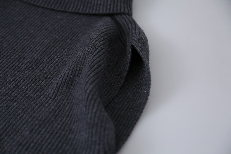 【LD11065】實拍半高領針織衫+針織背心251209