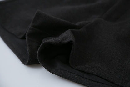 【LD11044】實拍厚款毛呢西裝短褲後鬆緊腰251202