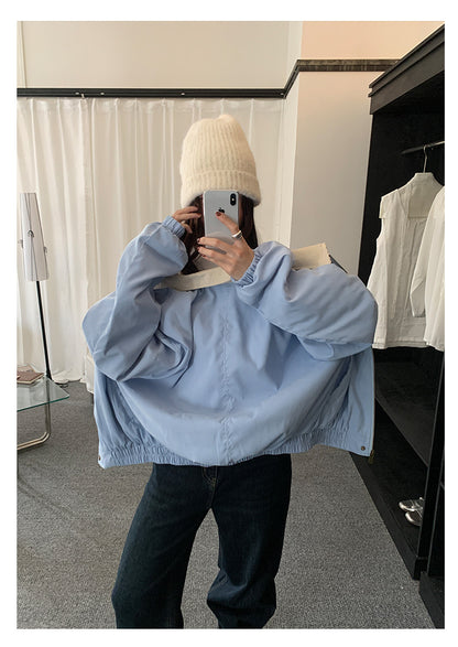 【H5489】實拍復古鋪棉保暖風衣外套251109